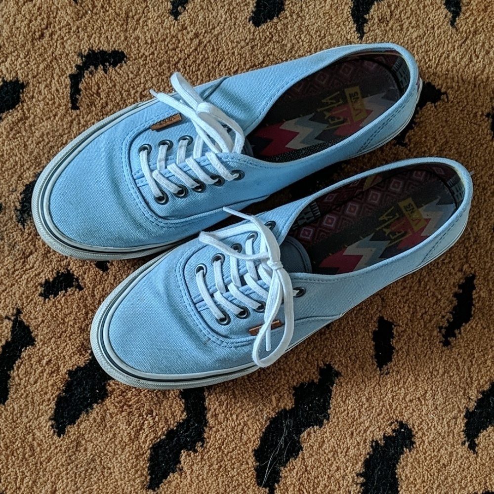 Baby Blue Low Profile Vans